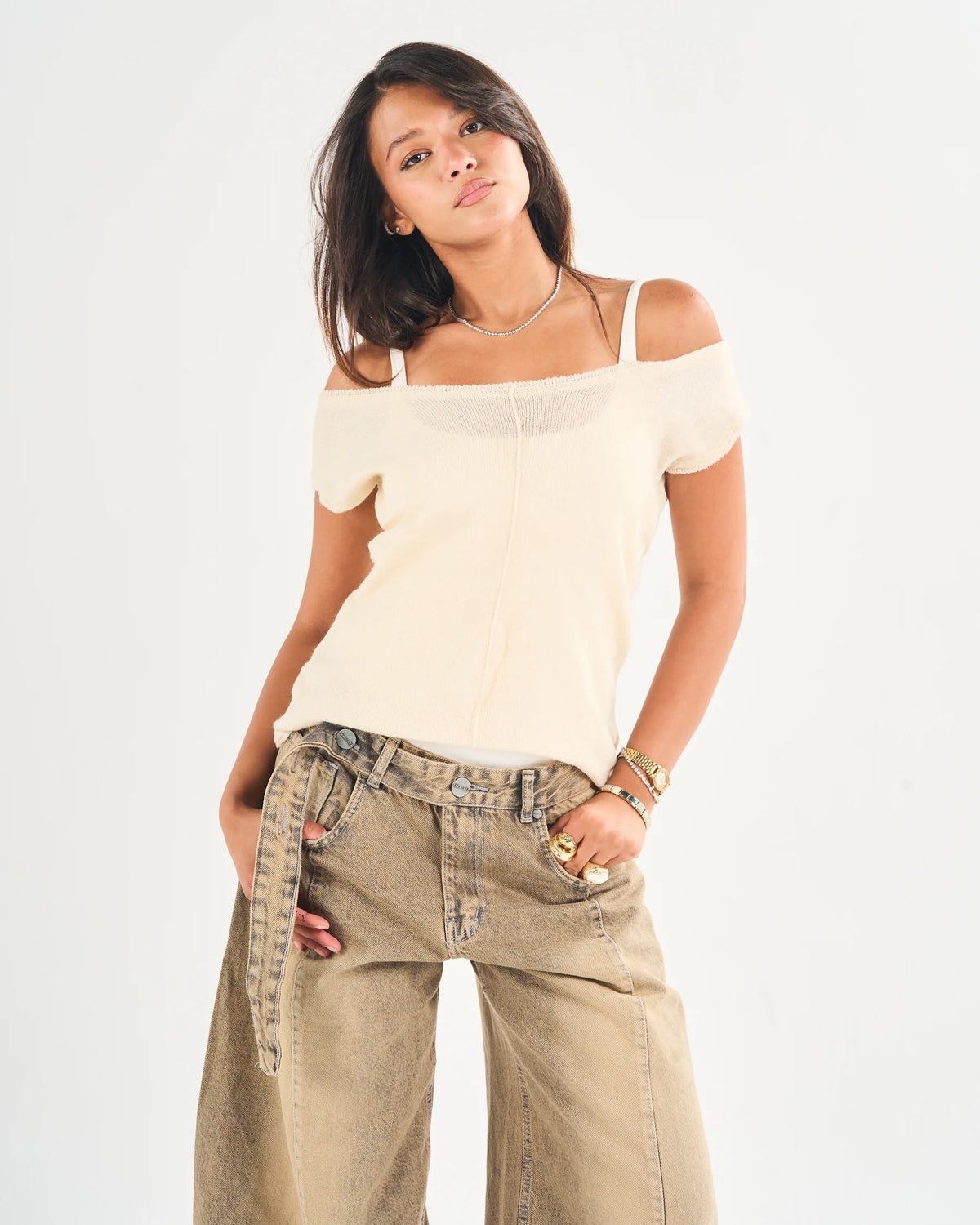 Cozy Fine-Light Knit Top