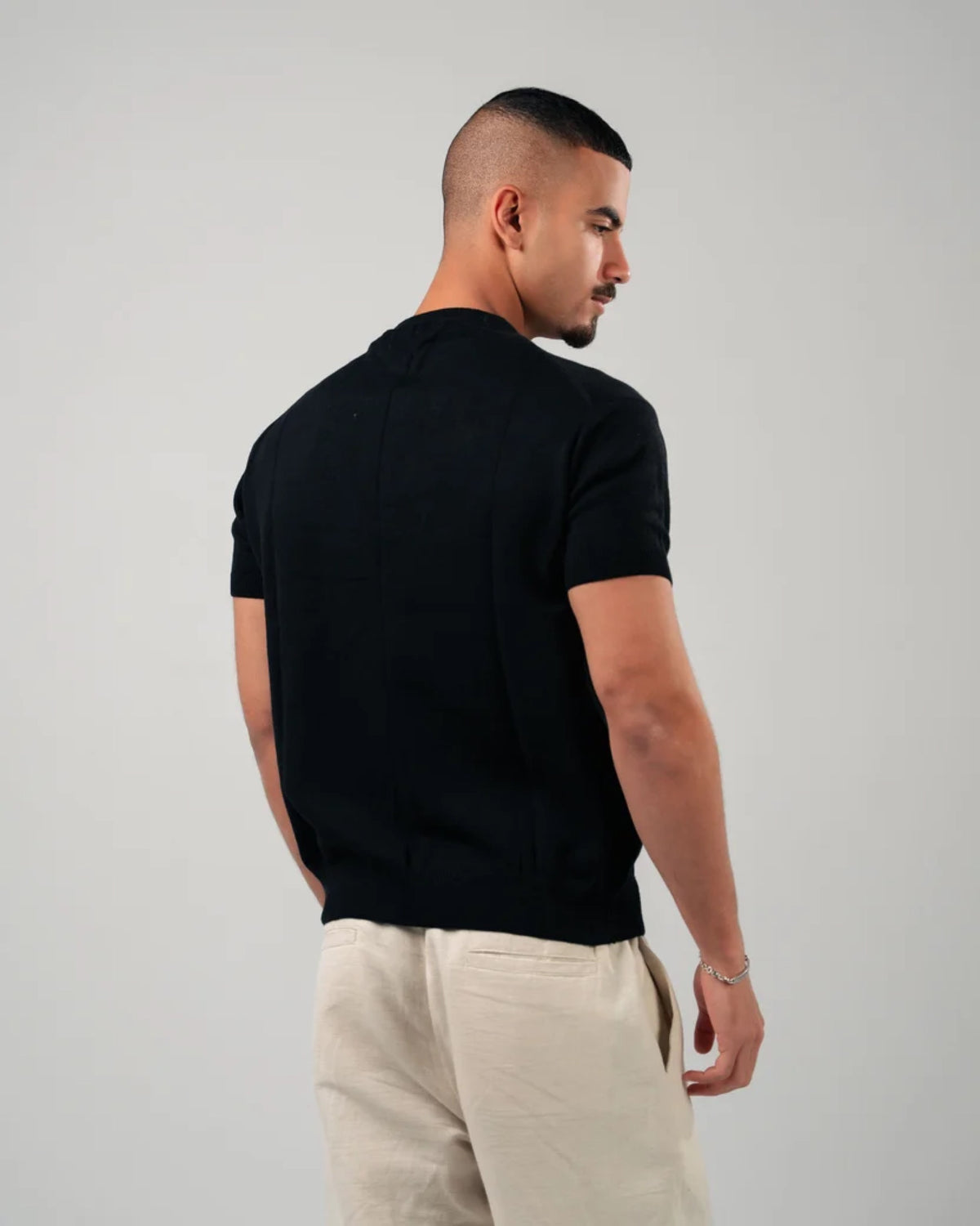 LAQTA Black Knitted  T Shirt - image 3