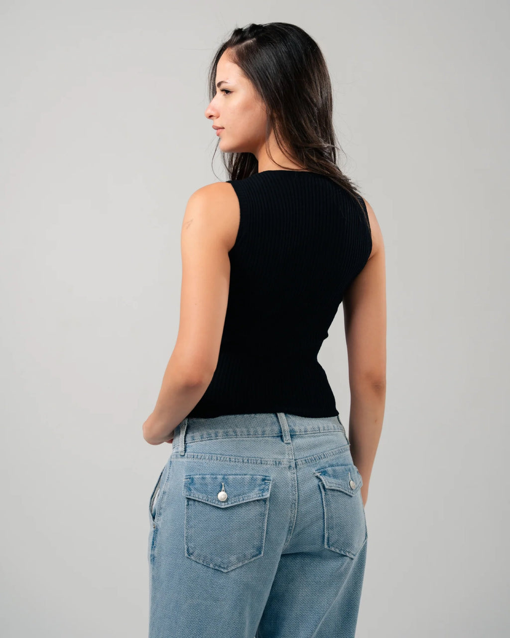 LAQTA Black Knitted Top - image 2