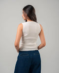 LAQTA White Knitted Top - image 1