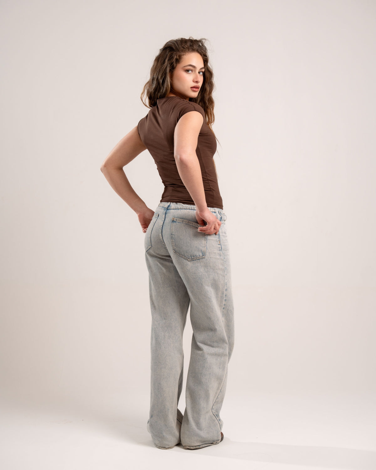 MAZIG PROJECT Brown Round Basic Top - image 6