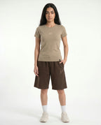 RUSH Rush 26 Women Beige Tee - image 1