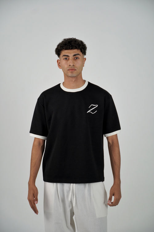 ZEKRA Black Ringer T-Shirt - image 1