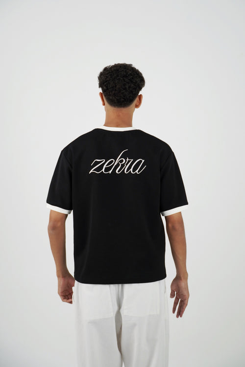 ZEKRA Black Ringer T-Shirt - image 2