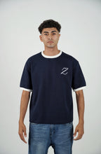 ZEKRA Navy Ringer T Shirt - image 1