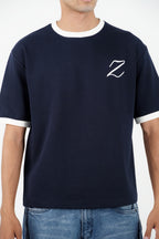 ZEKRA Navy Ringer T Shirt - image 3