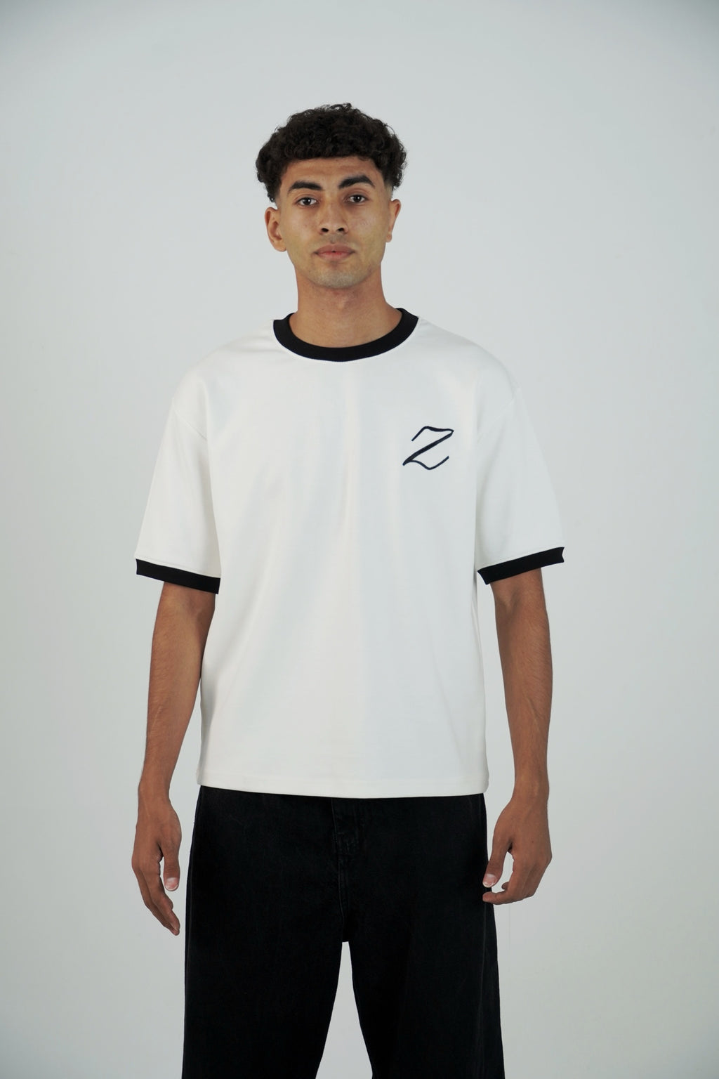 ZEKRA White Ringer T Shirt - image 2