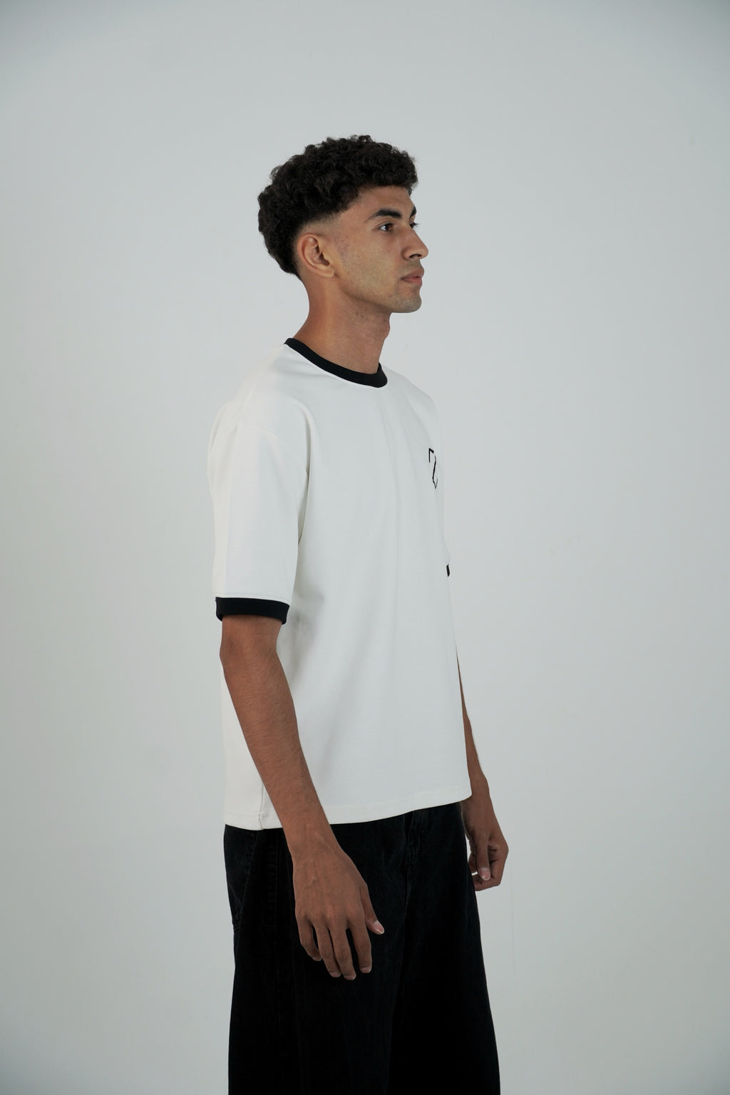 ZEKRA White Ringer T Shirt - image 4